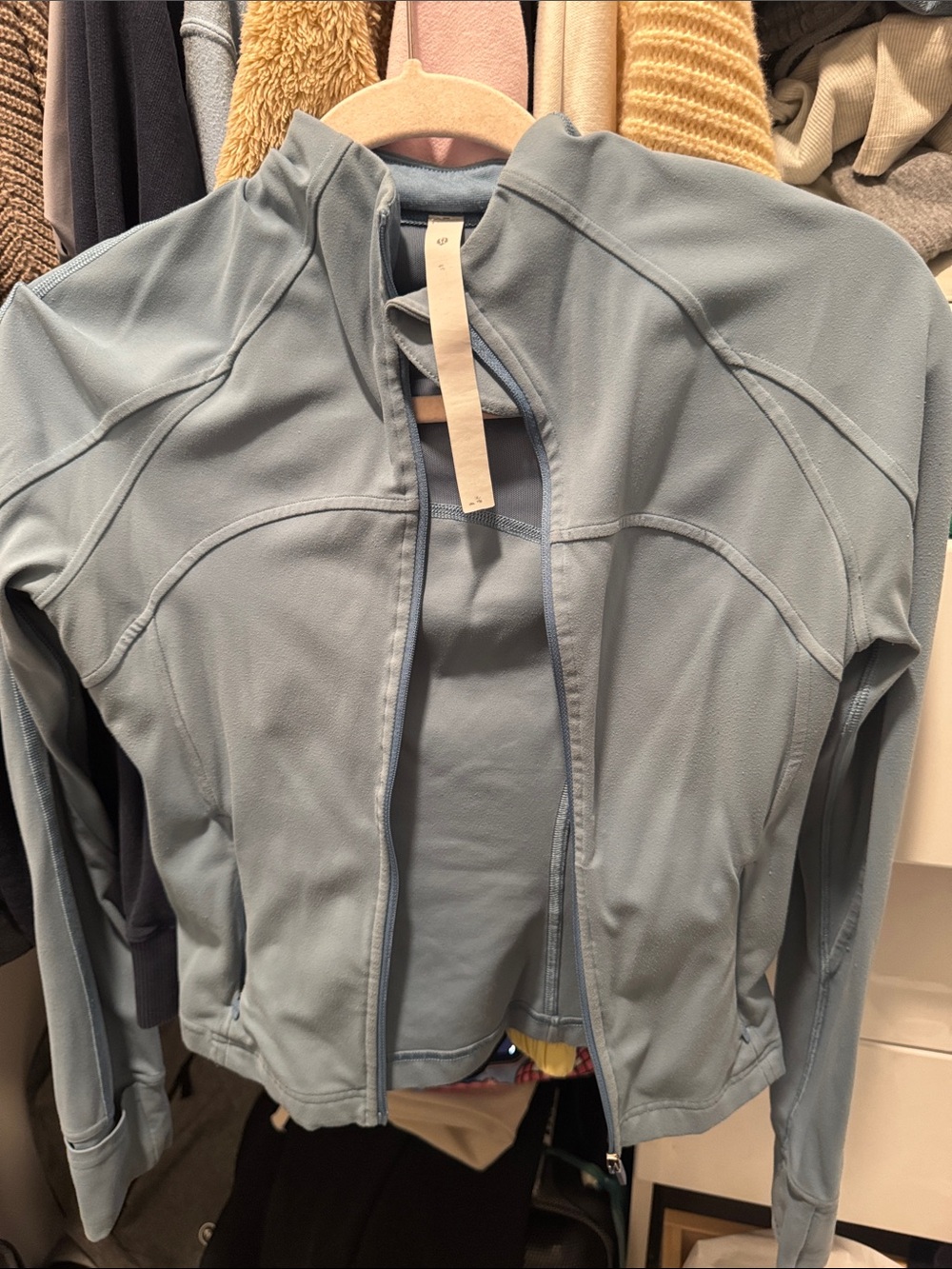 Lululemon Women’s Light Blue Active Zip-Up Jacket